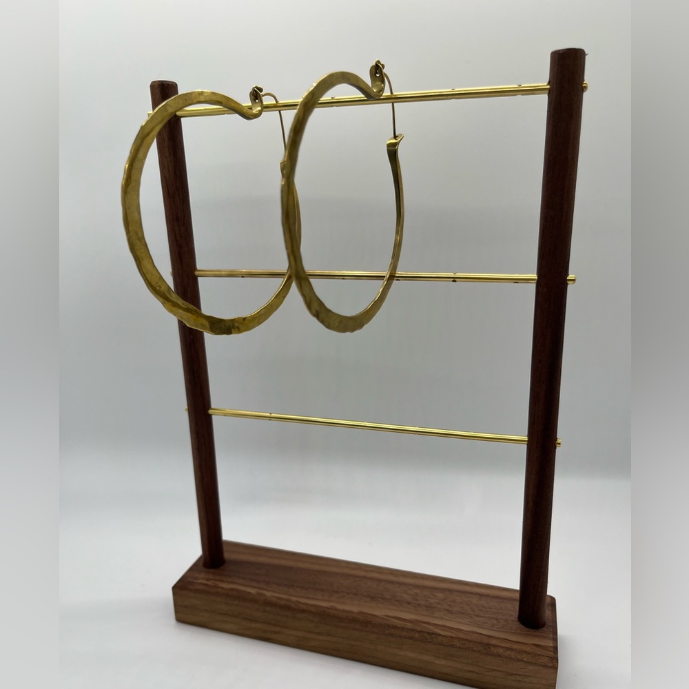 Gold hoops - Picture 3 of 3